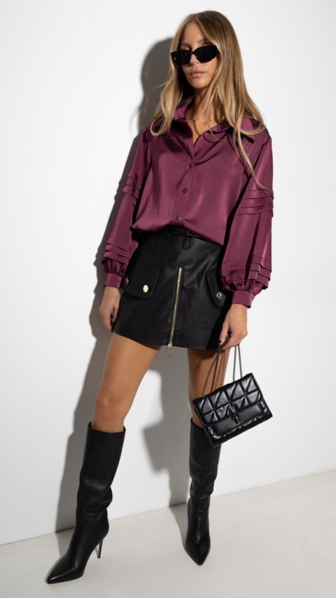 Spódniczka z eko skóry